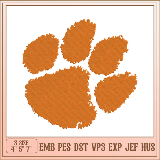 Paw Print Embroidery Design EMB PES DST VP3