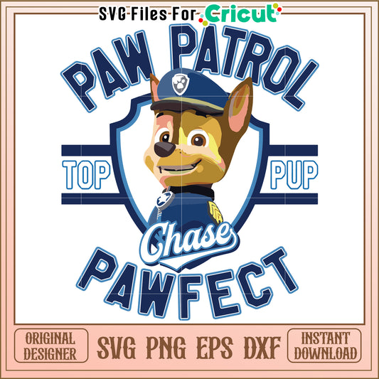 Paw patrol chase svg, paw patrol characters svg, cute dogs svg