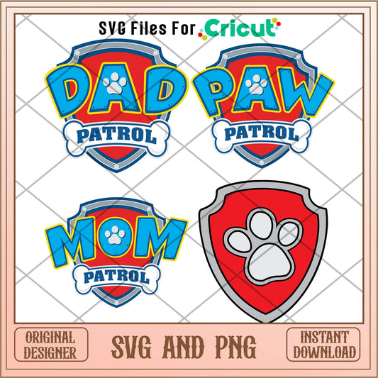 Paw patrol logo svg bundle