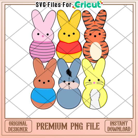 Peeps Bunny PNG Files for Cricut