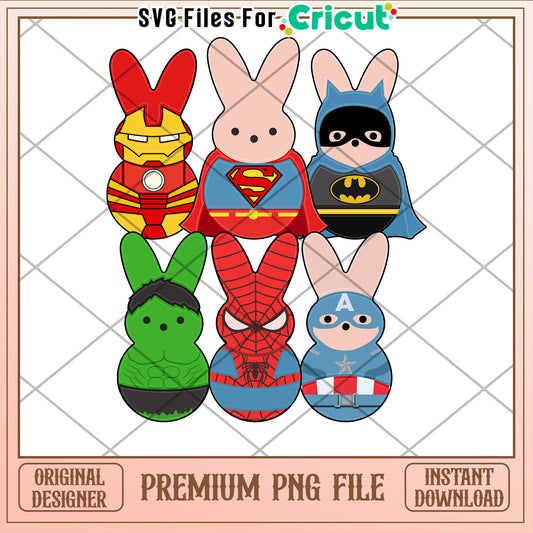 Peeps Superhero PNG  Instant Download