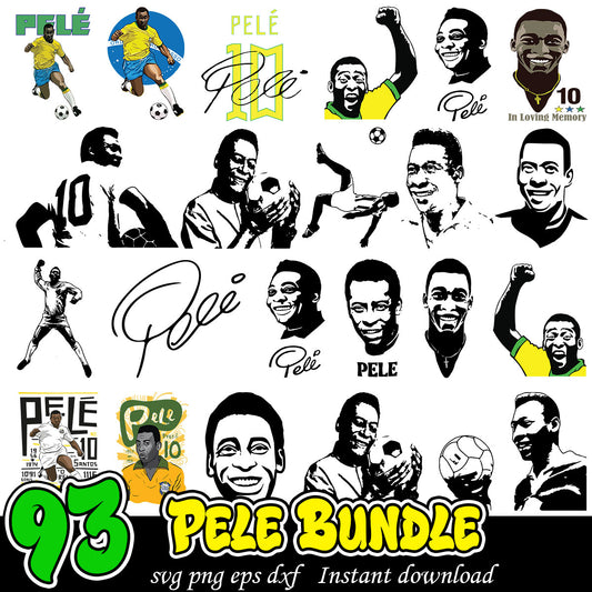 Pele svg bundle, Brazil soccer svg bundle, Brazil Pele bundle