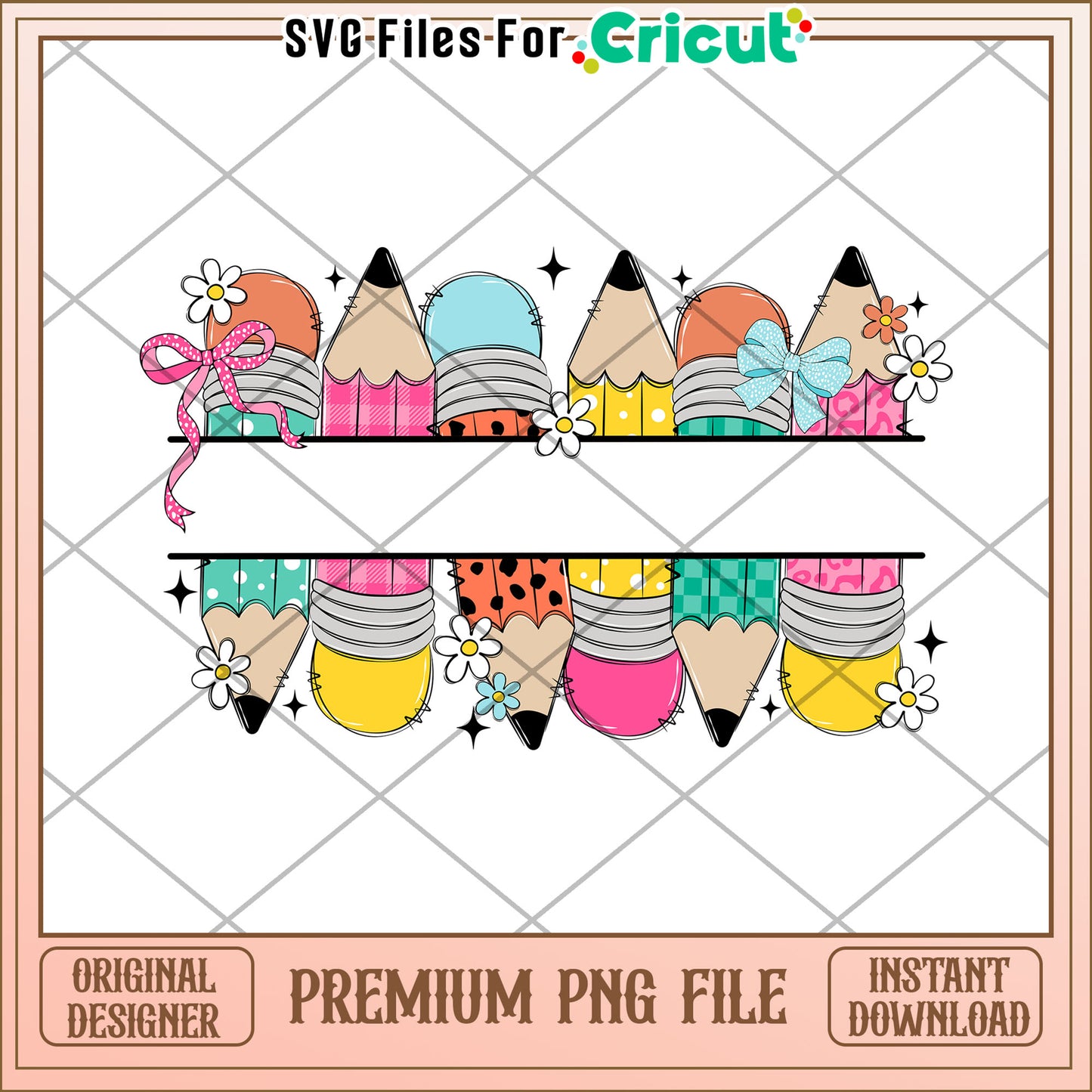 Pencils custom png, fun school essentials png, first day of school png