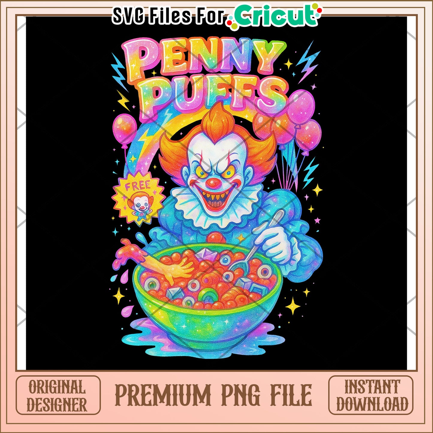 Penny puffs neon png, halloween characters png, halloween cartoons png