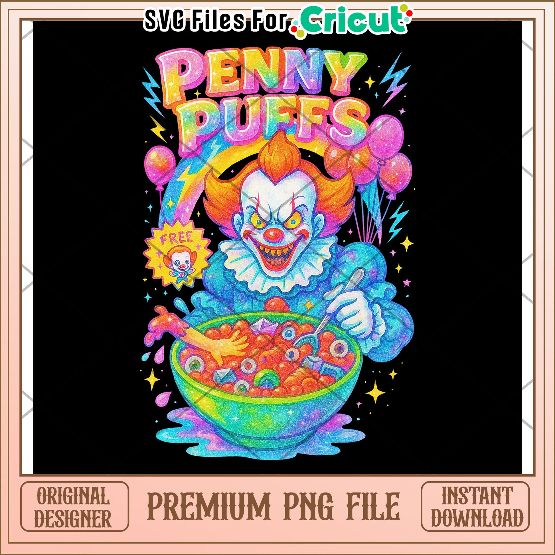 Penny puffs neon png, halloween characters png, halloween cartoons png