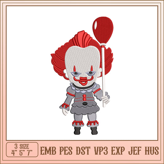 Pennywise Embroidery Design