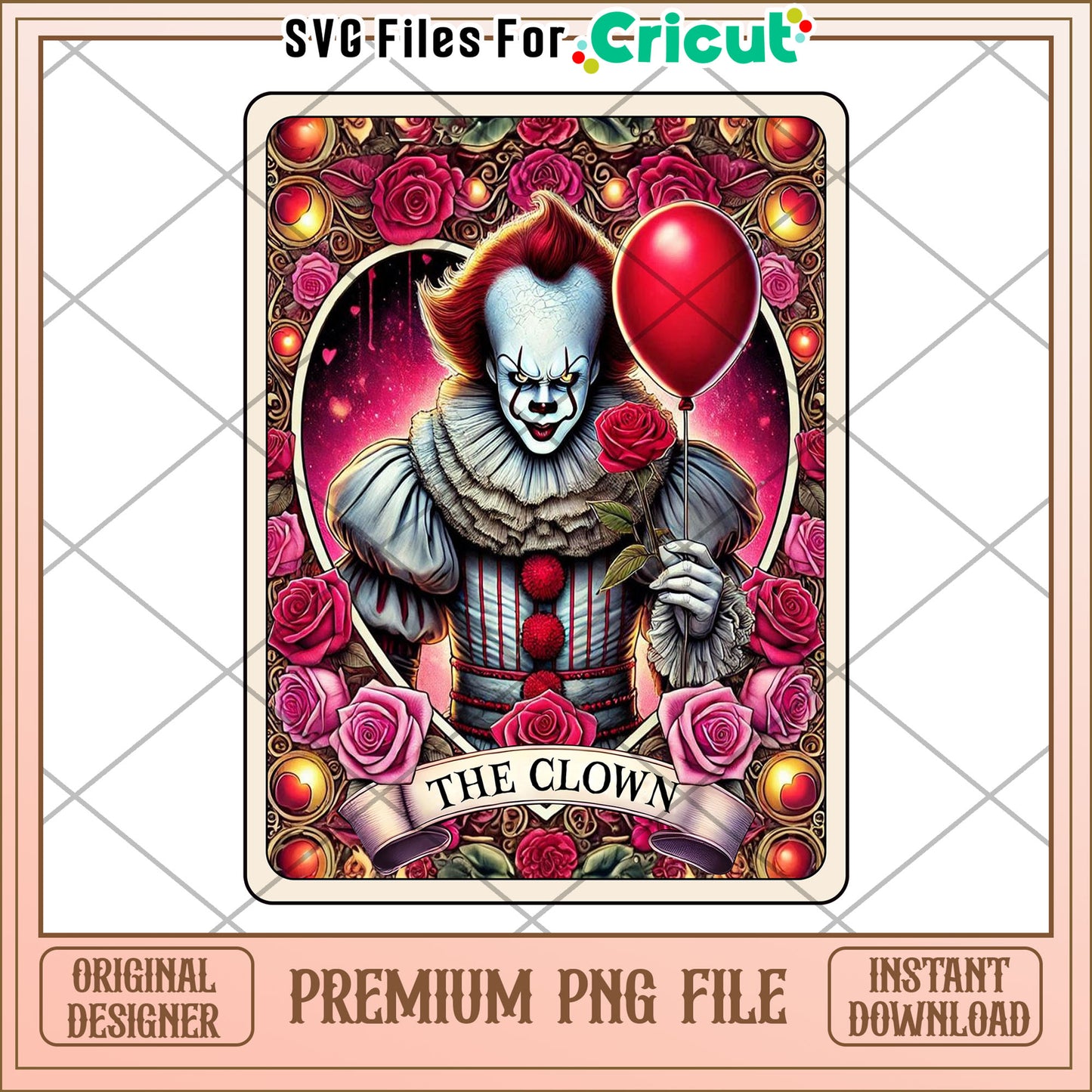Pennywise PNG Premium Cricut File