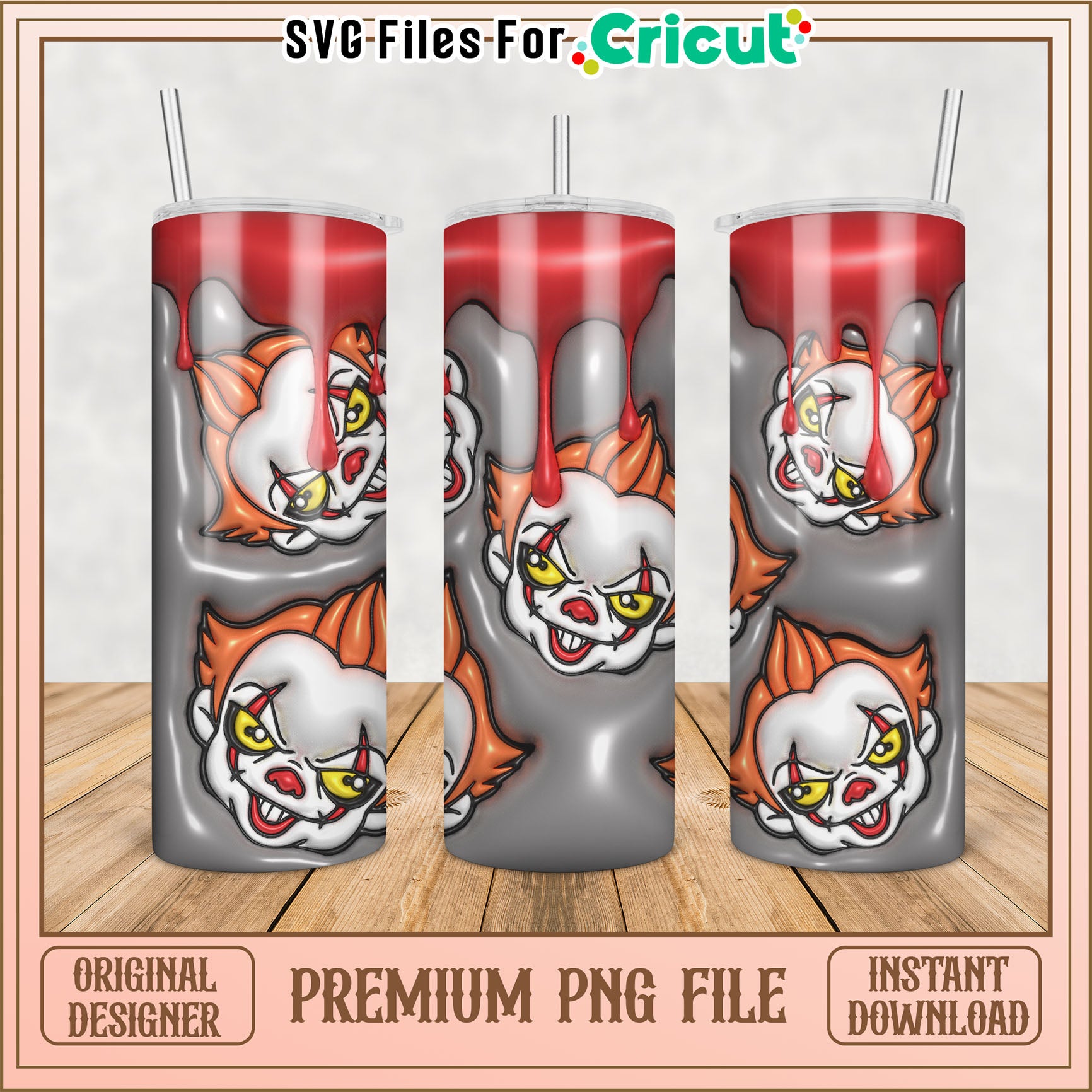 Pennywise PNG Sublimation Design