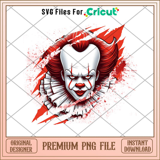 Pennywise character png, character png, halloween png