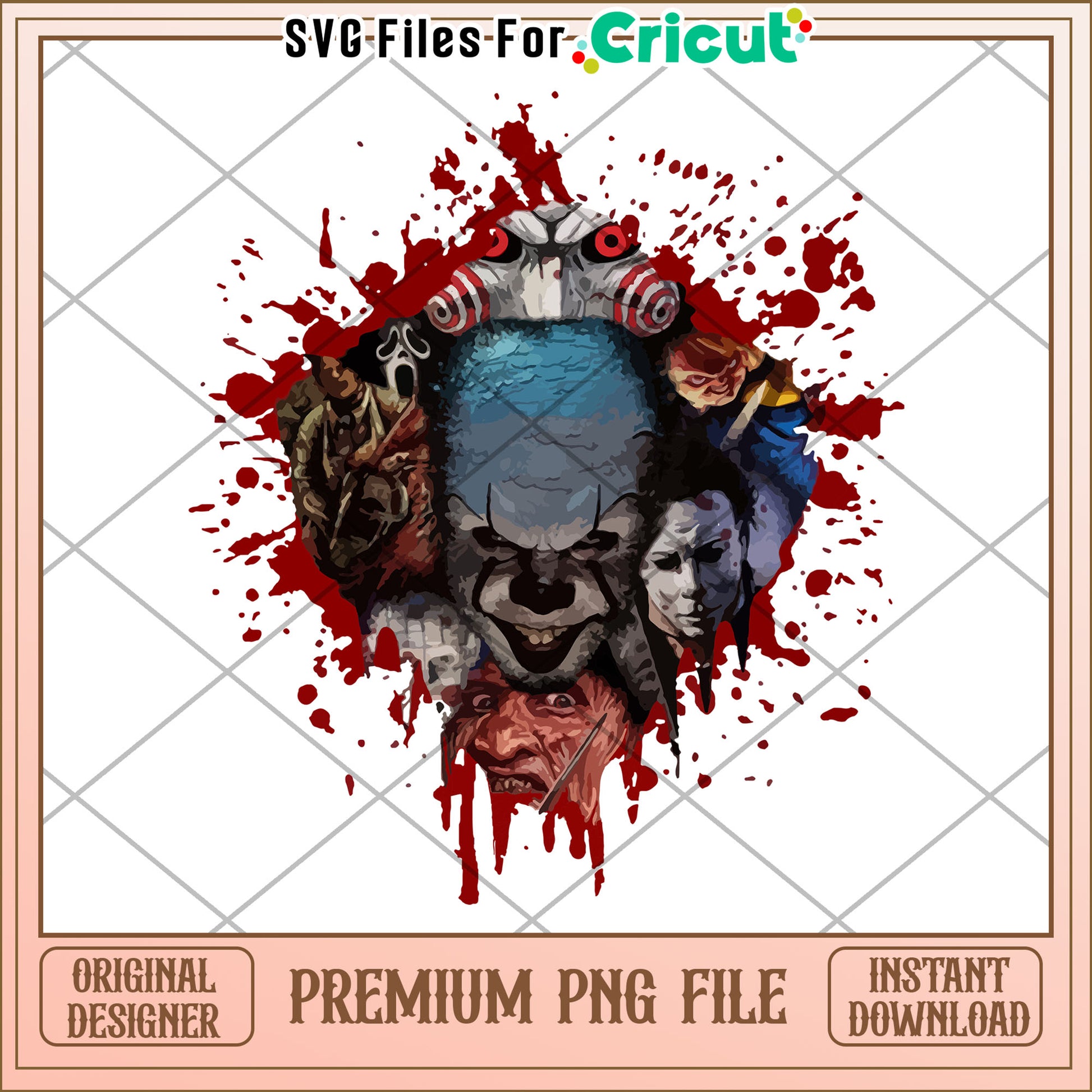 Pennywise scary design png, halloween​ decorations​ png, halloween candy​ png