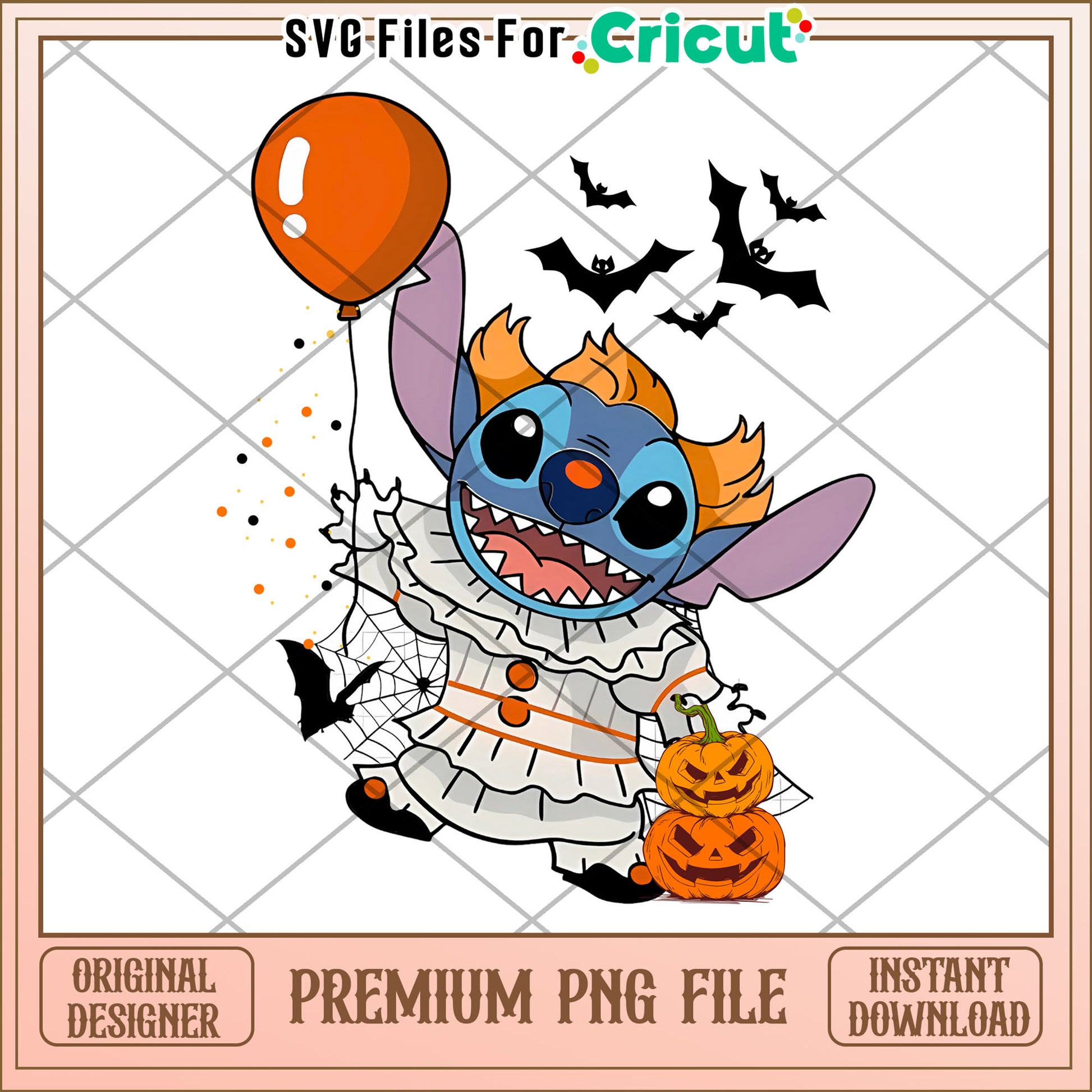 Pennywise stitch png, halloween cookies​ png, lilo and stitch png