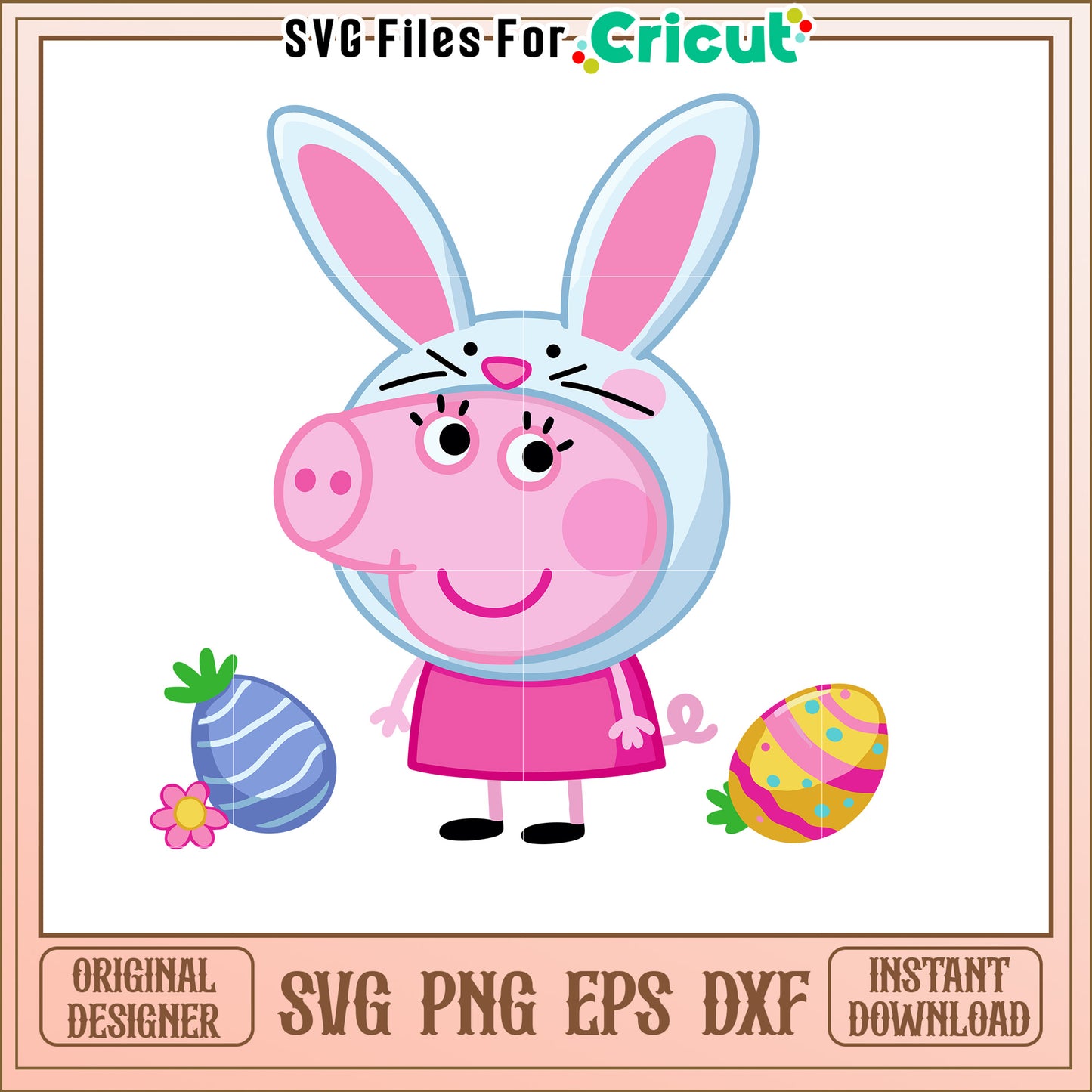 Peppa Pig Easter Bunny SVG