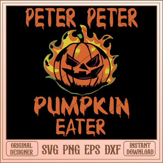 Peter peter pumpkin eater svg, halloween characters svg, digital download