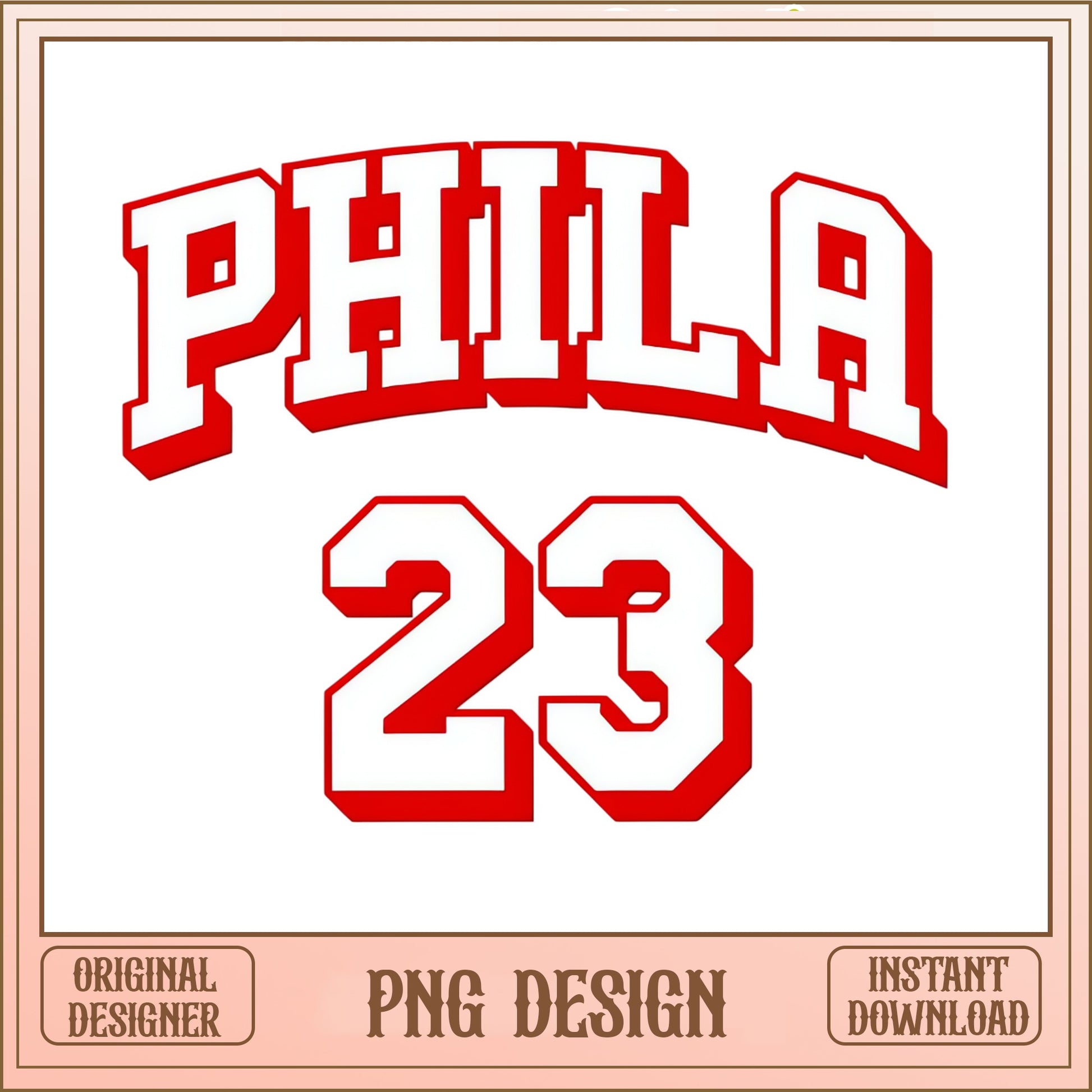 Phila 23 Varsity Sports PNG, Philadelphia Jersey Number, Retro PNG