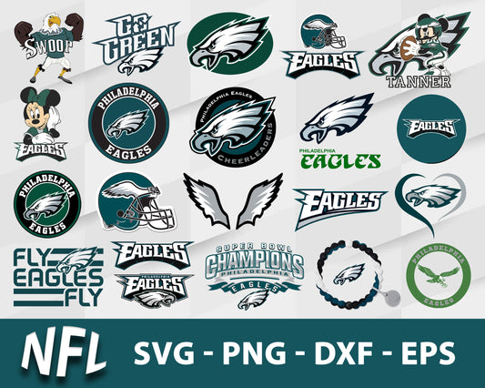 Philadelphia eagles nfl bundle svg, philadelphia eagles football​ svg