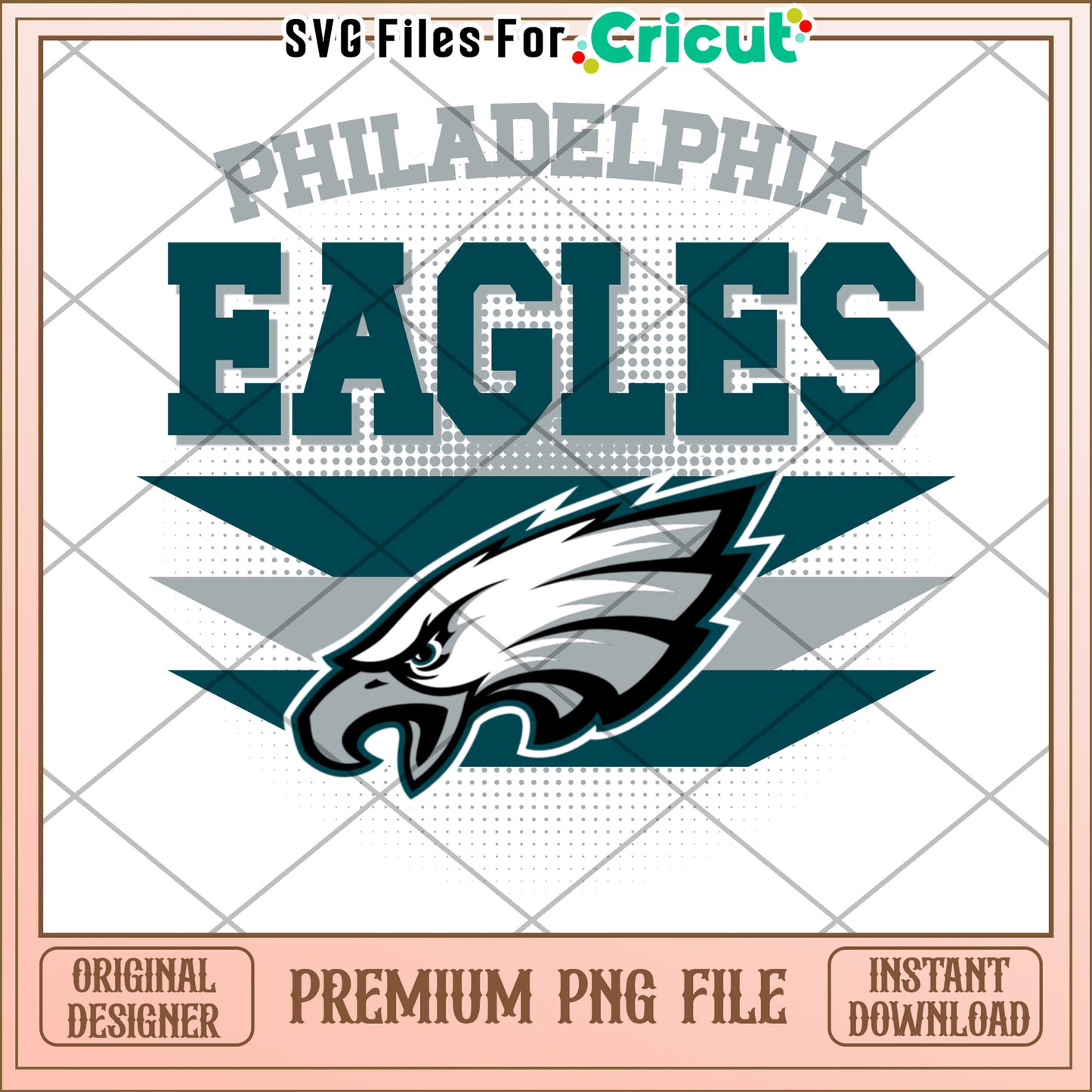 Philadelphia Eagles PNG Design for Cricut, Instant Download File