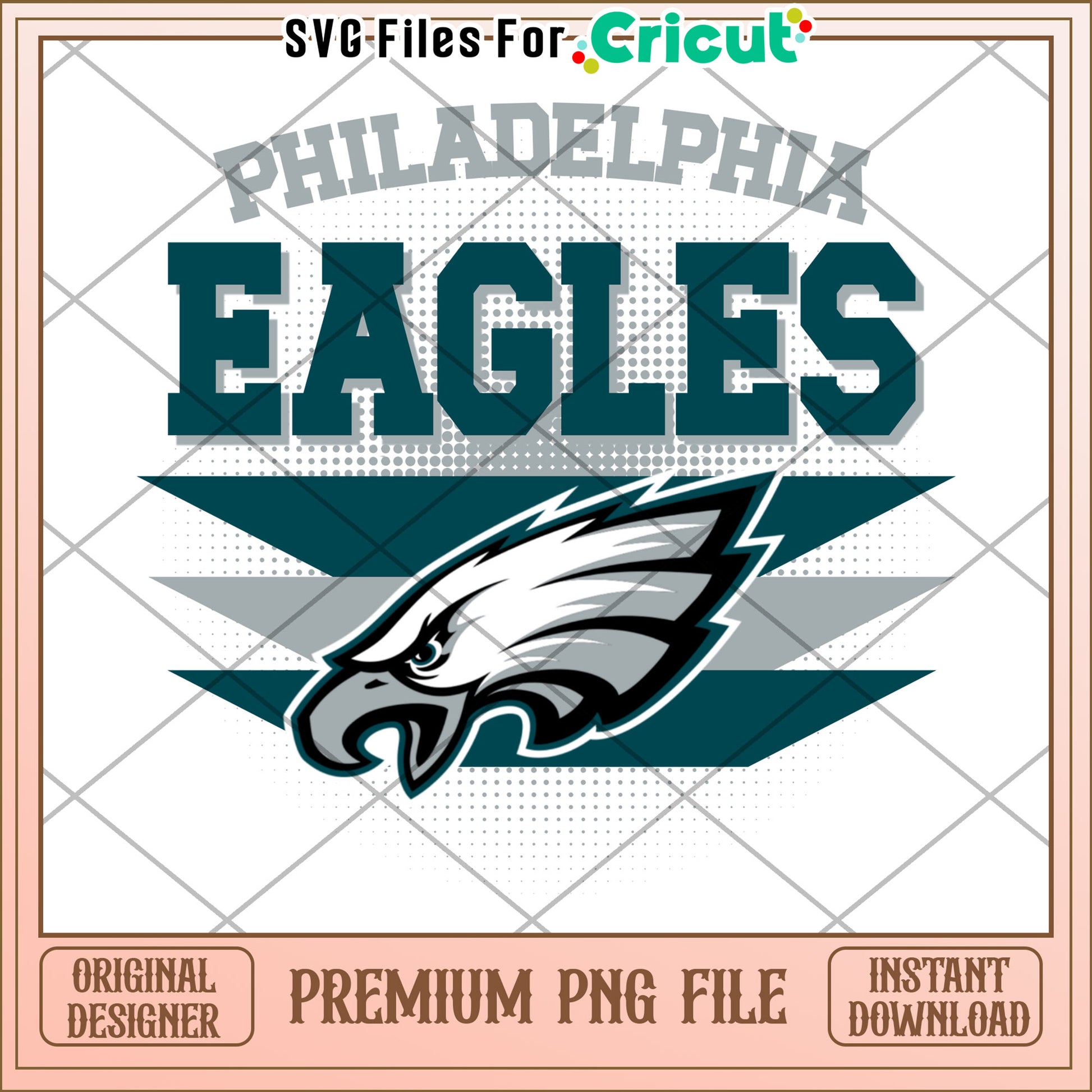 Philadelphia Eagles PNG Design for Cricut, Instant Download File