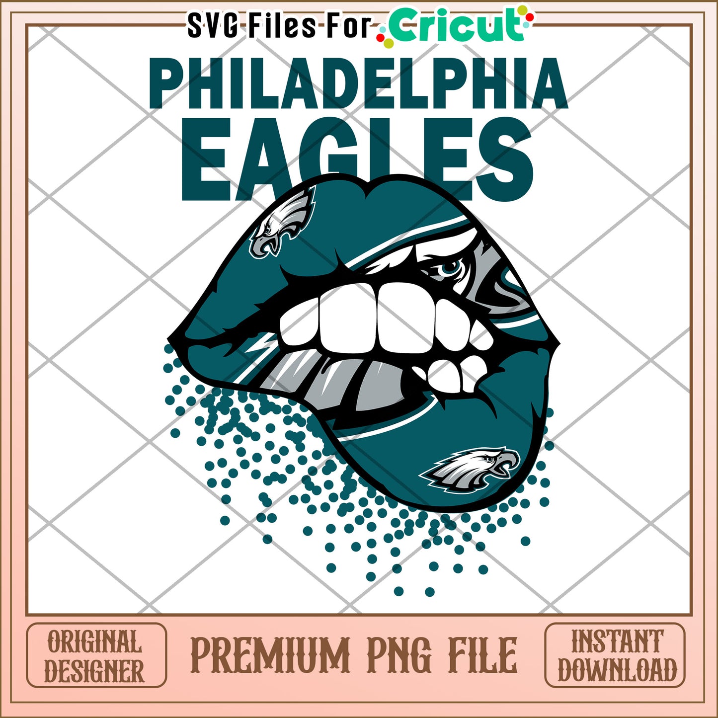 Philadelphia Eagles PNG design for Cricut, download premium file now