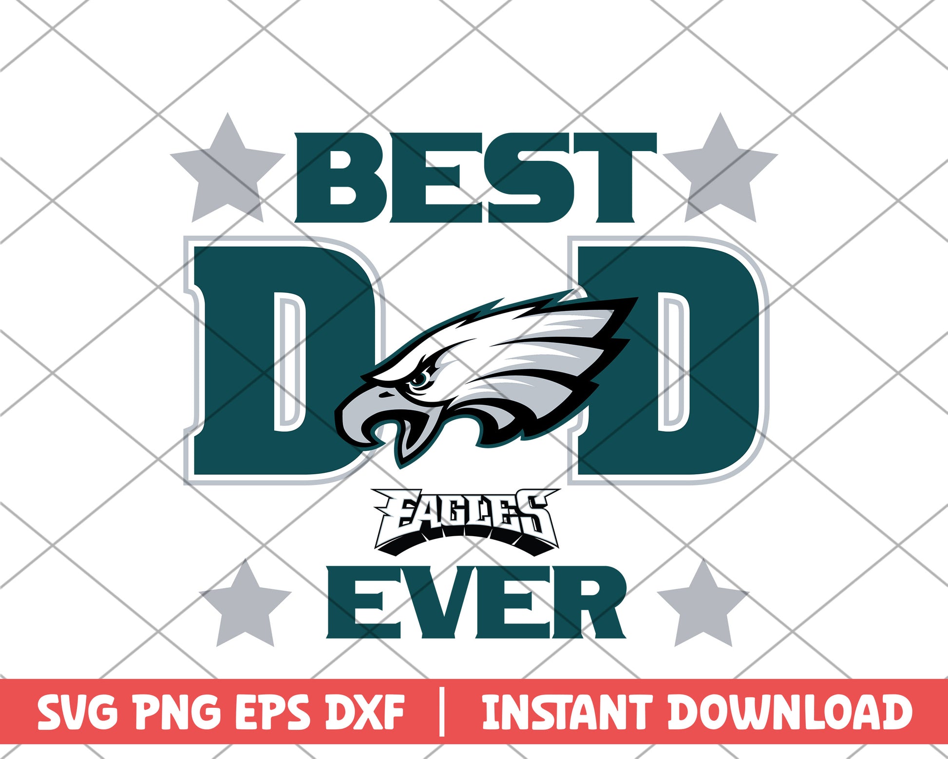 Philadelphia Eagles best dad ever svg, Philadelphia Eagles svg