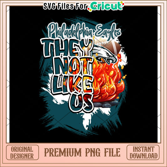 Philadelphia Eagles design, they not like us PNG file download
