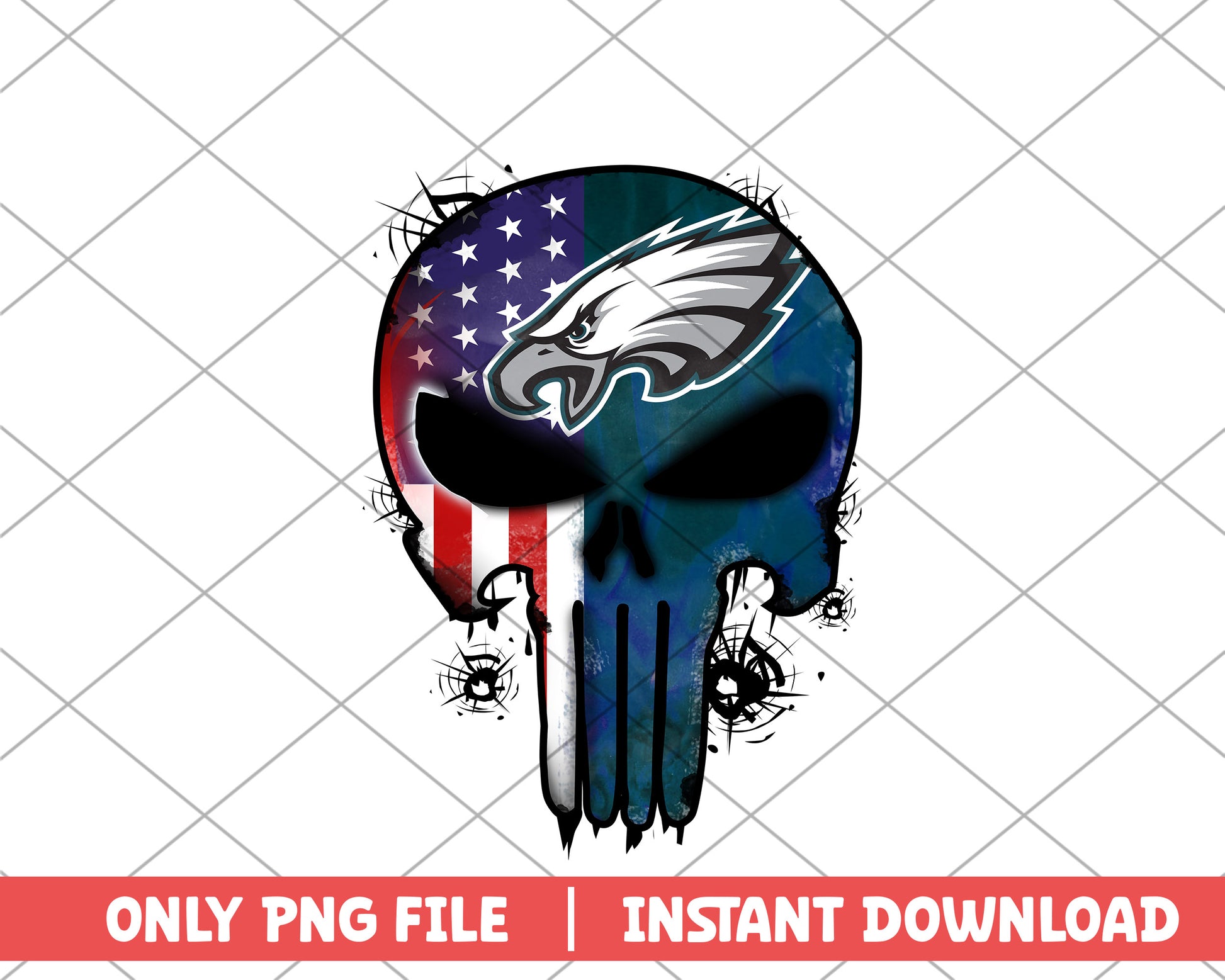 Philadelphia Eagles punisher png, Philadelphia Eagles png