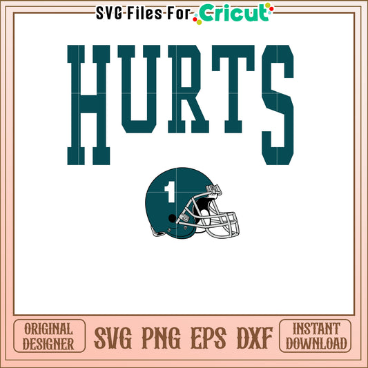Philadelphia Hurts Football SVG Design for Fans