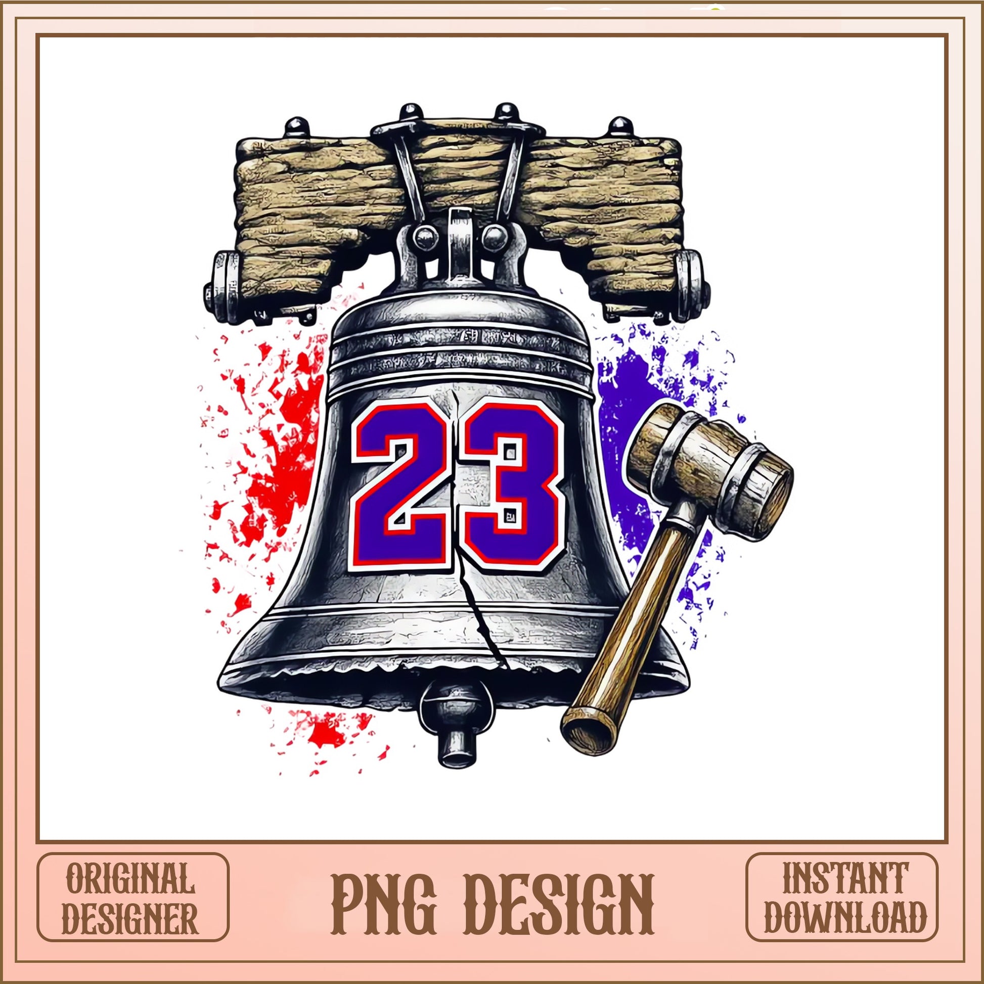 Philadelphia 76ers Liberty Bell Number 23 PNG, Sixers PNG, Basketball PNG