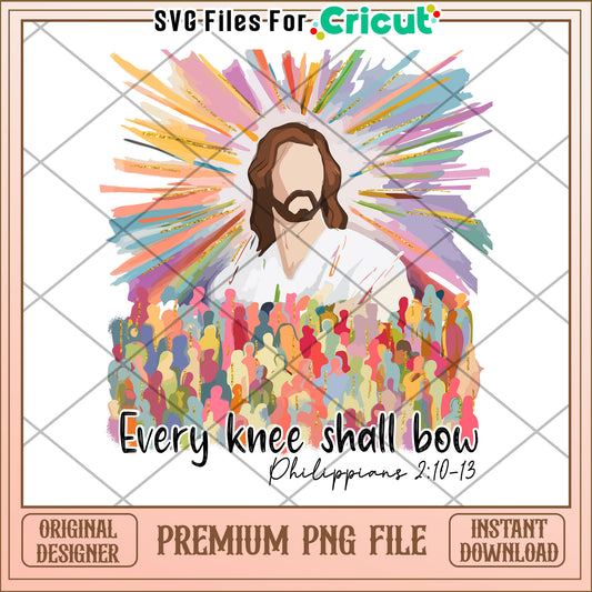 Philippians 210-13 Every Knee Shall Bow PNG