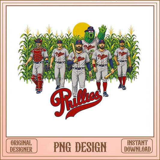 Phillies Baseball Field Of Dreams PNG, Philly Phanatic PNG, MLB PNG