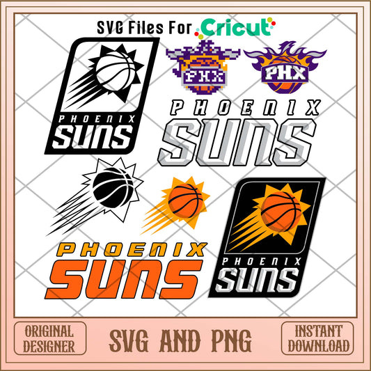 Phoenix suns svg, Phoenix suns svg bundle, NBA svg