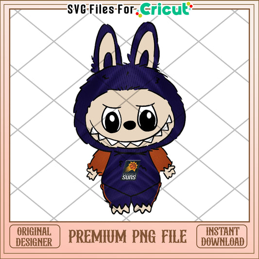 Phoenix suns labubu png, nba png, basketball american png