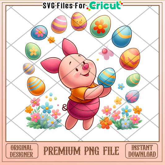 Piglet Easter PNG Cricut Design