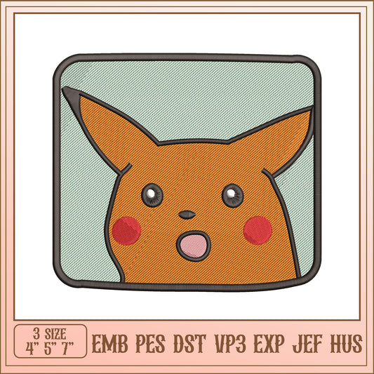 Pikachu Embroidery Design File for All Machine Formats Available