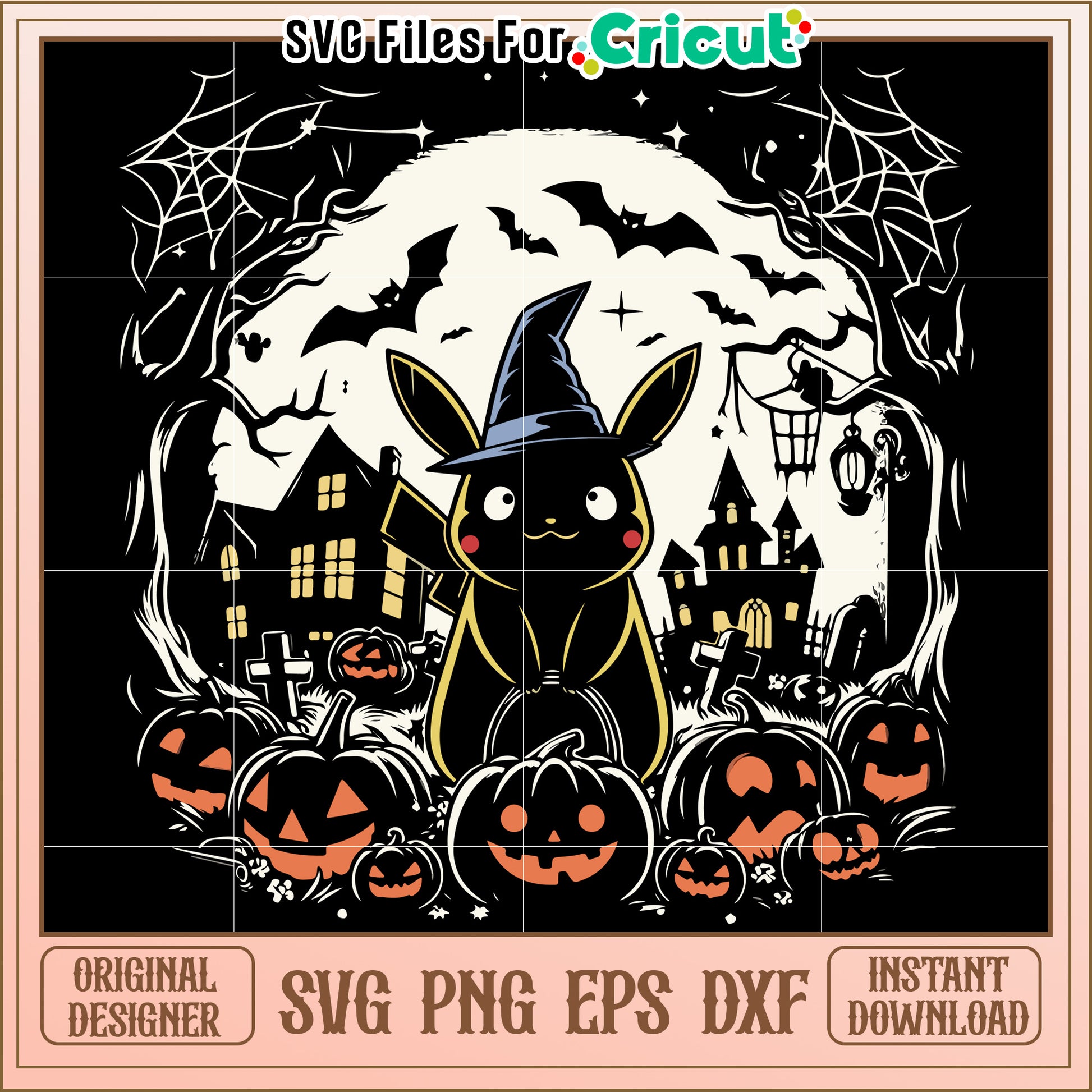 Pikachu halloween svg, spooky halloween svg, halloween season svg