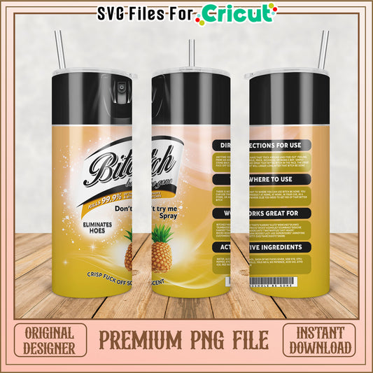 Pineapple Tumbler PNG Design