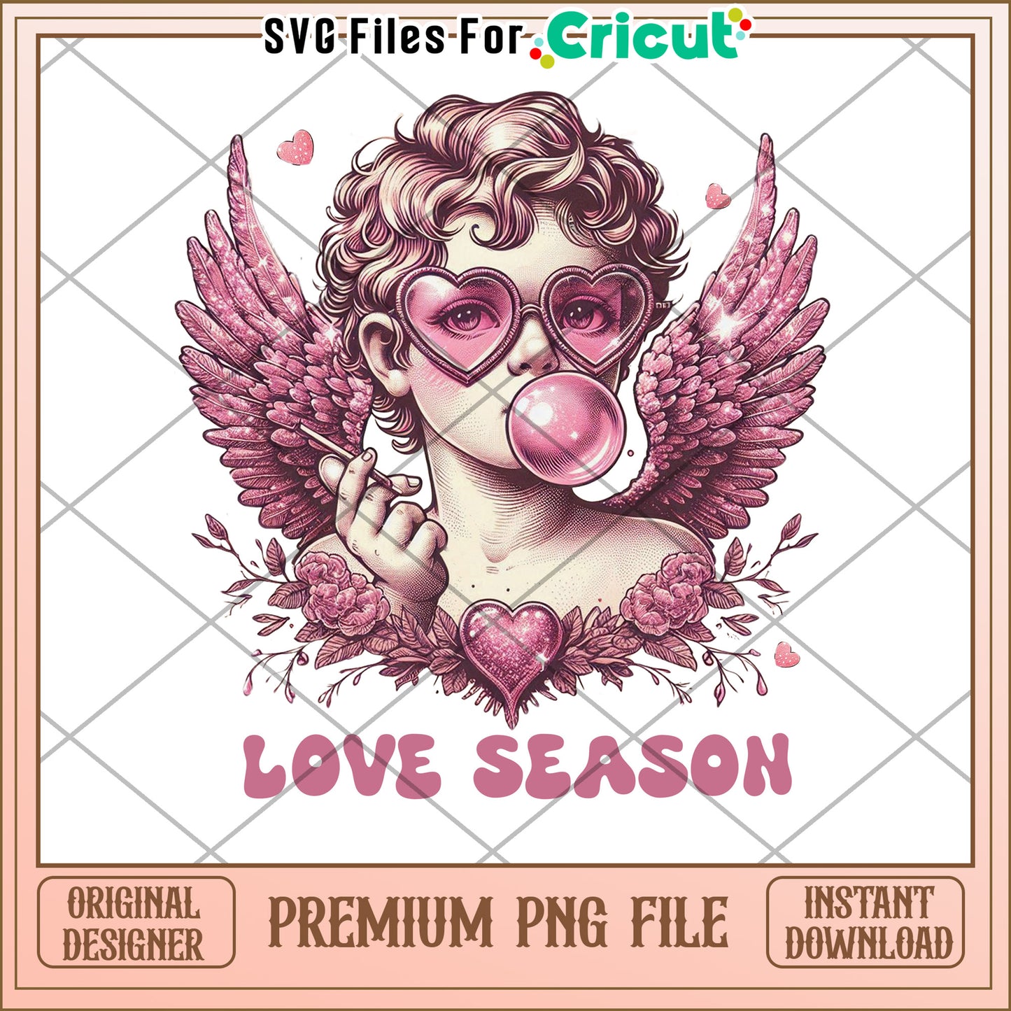 Pink Cupid Love Season PNG