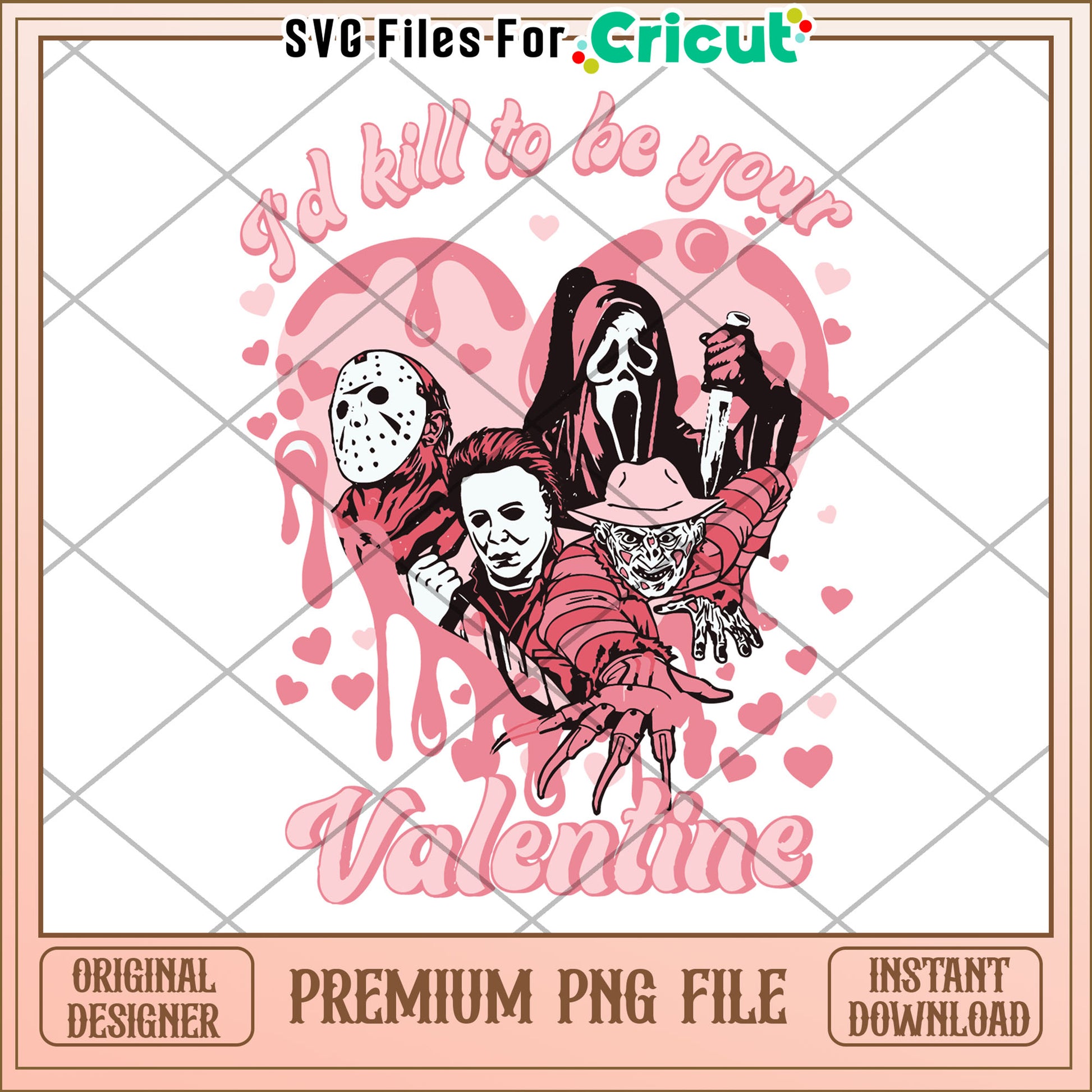 Pink Horror Valentine PNG Download