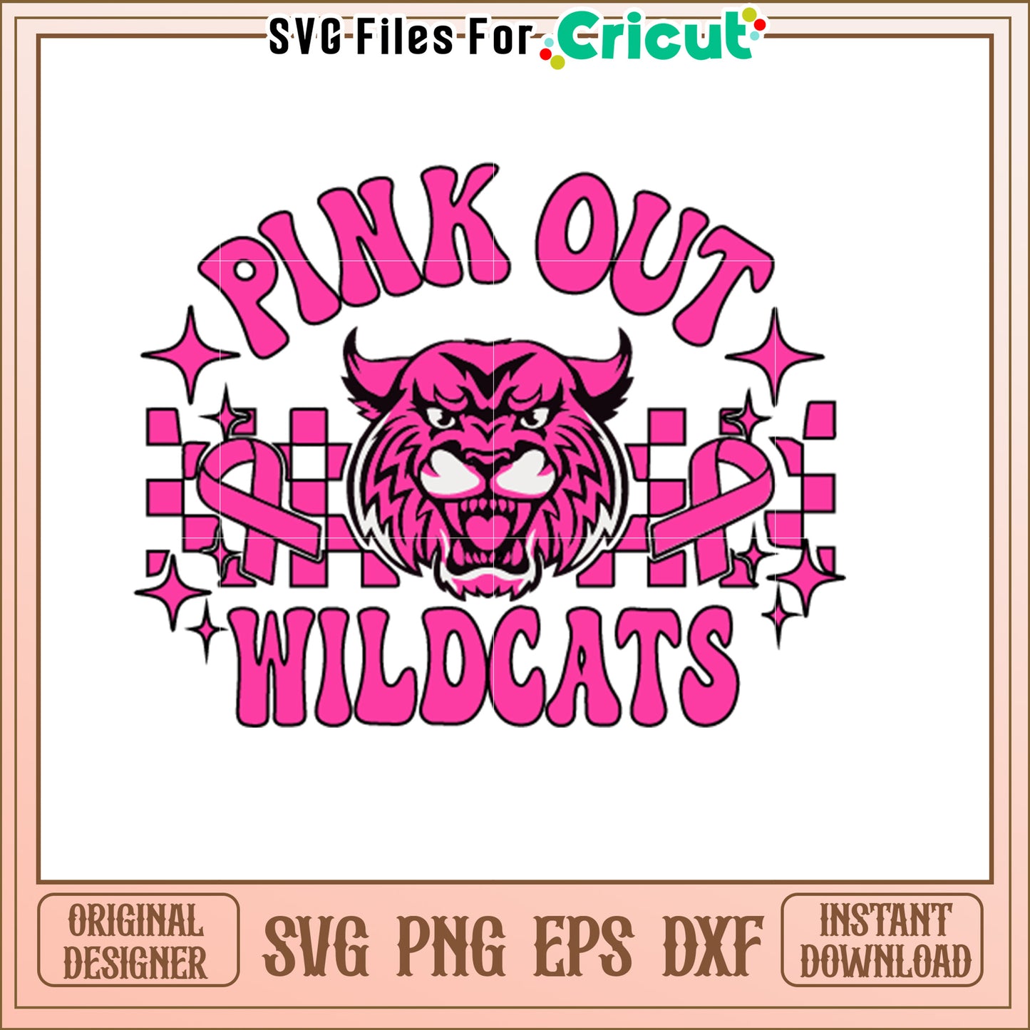 Pink Out Wildcats SVG