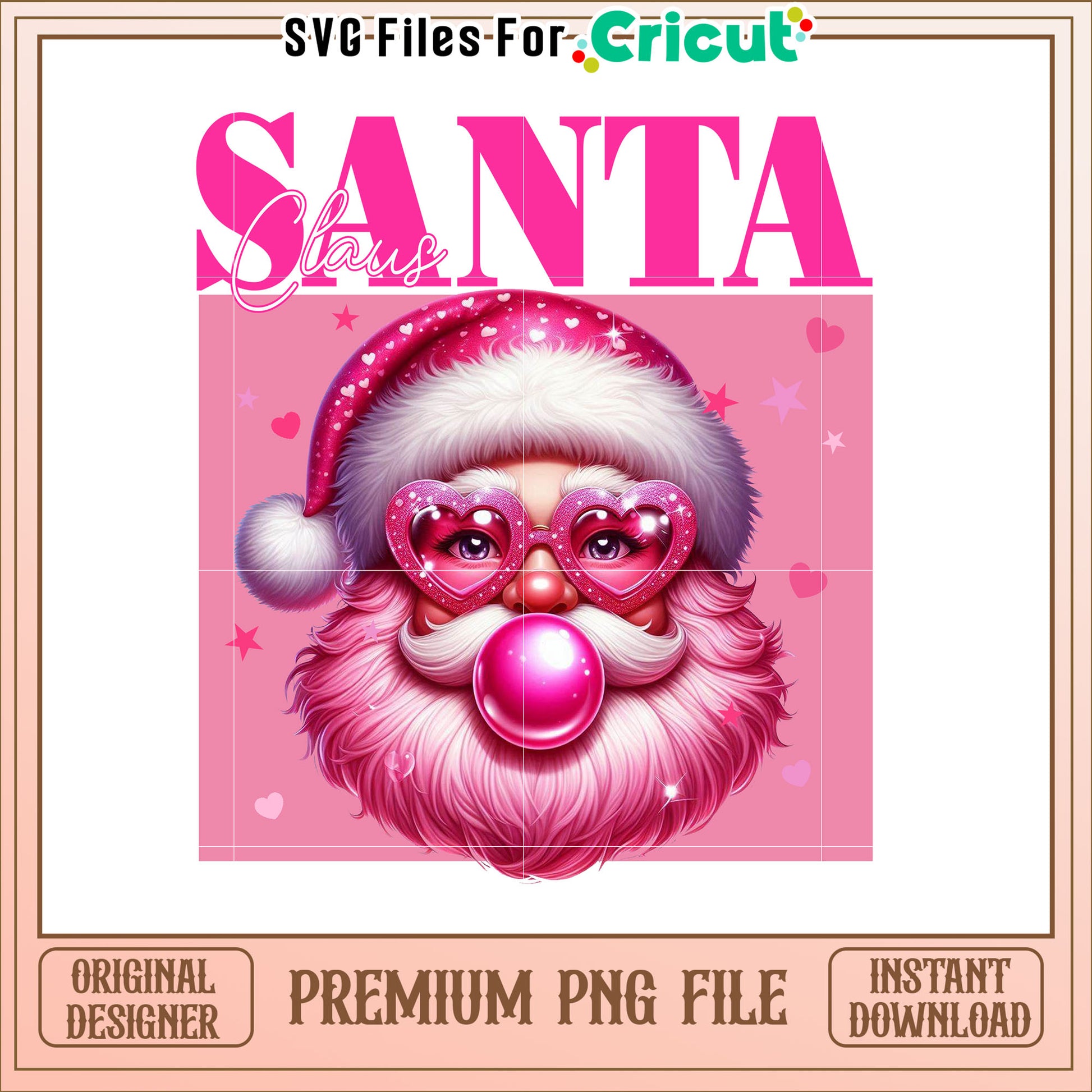 Pink Santa Claus PNG Image