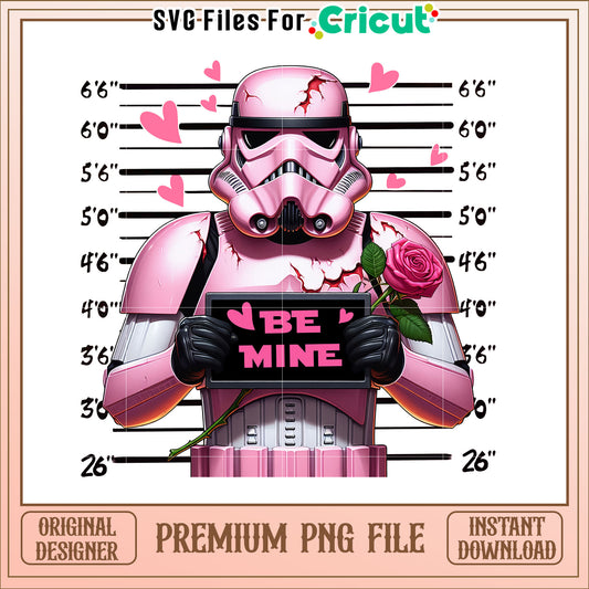 Pink Stormtrooper Valentine PNG
