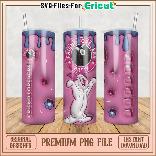 Pink Tumbler PNG Sublimation Design