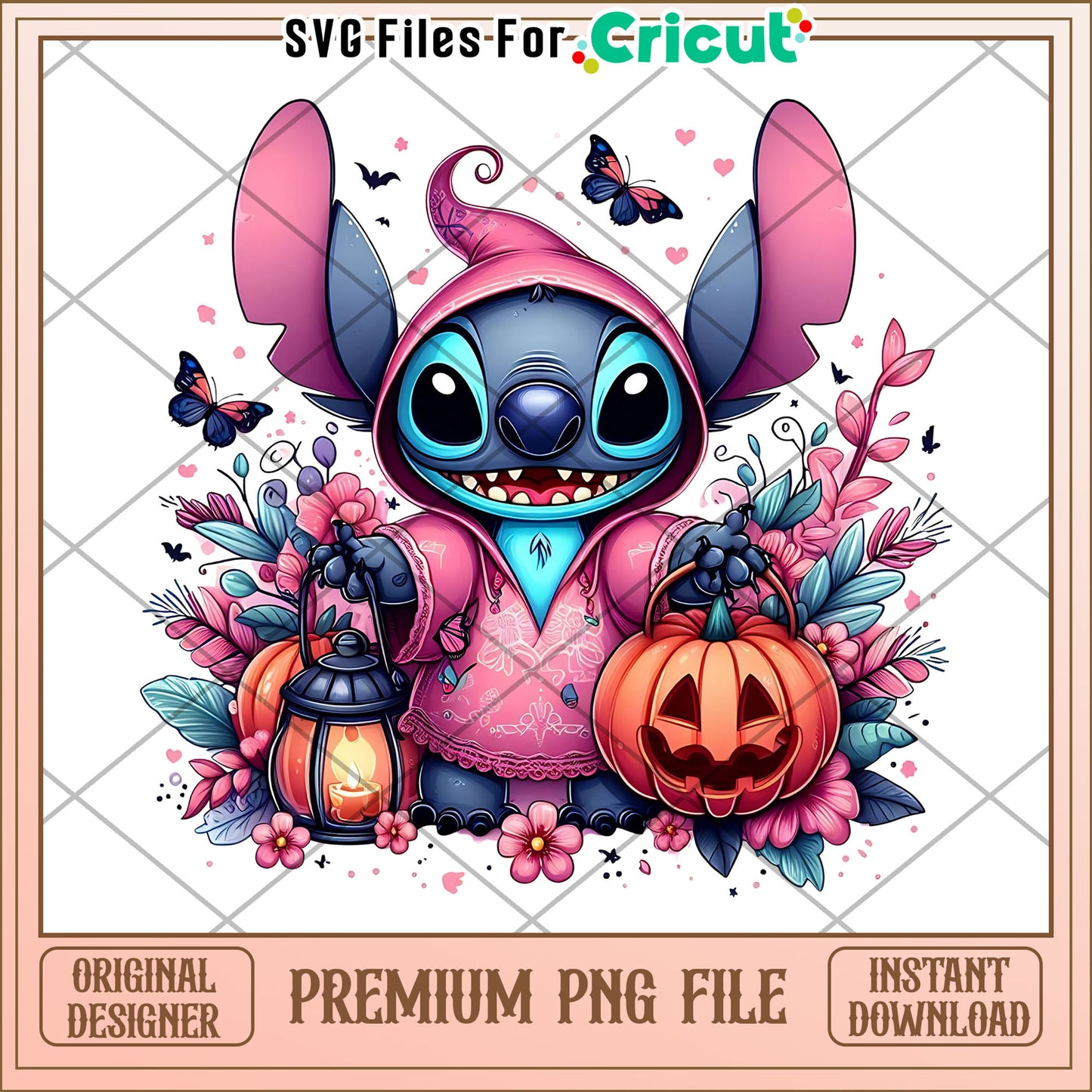Pink jacket stitch png, halloween for kids png, stitch cartoon png