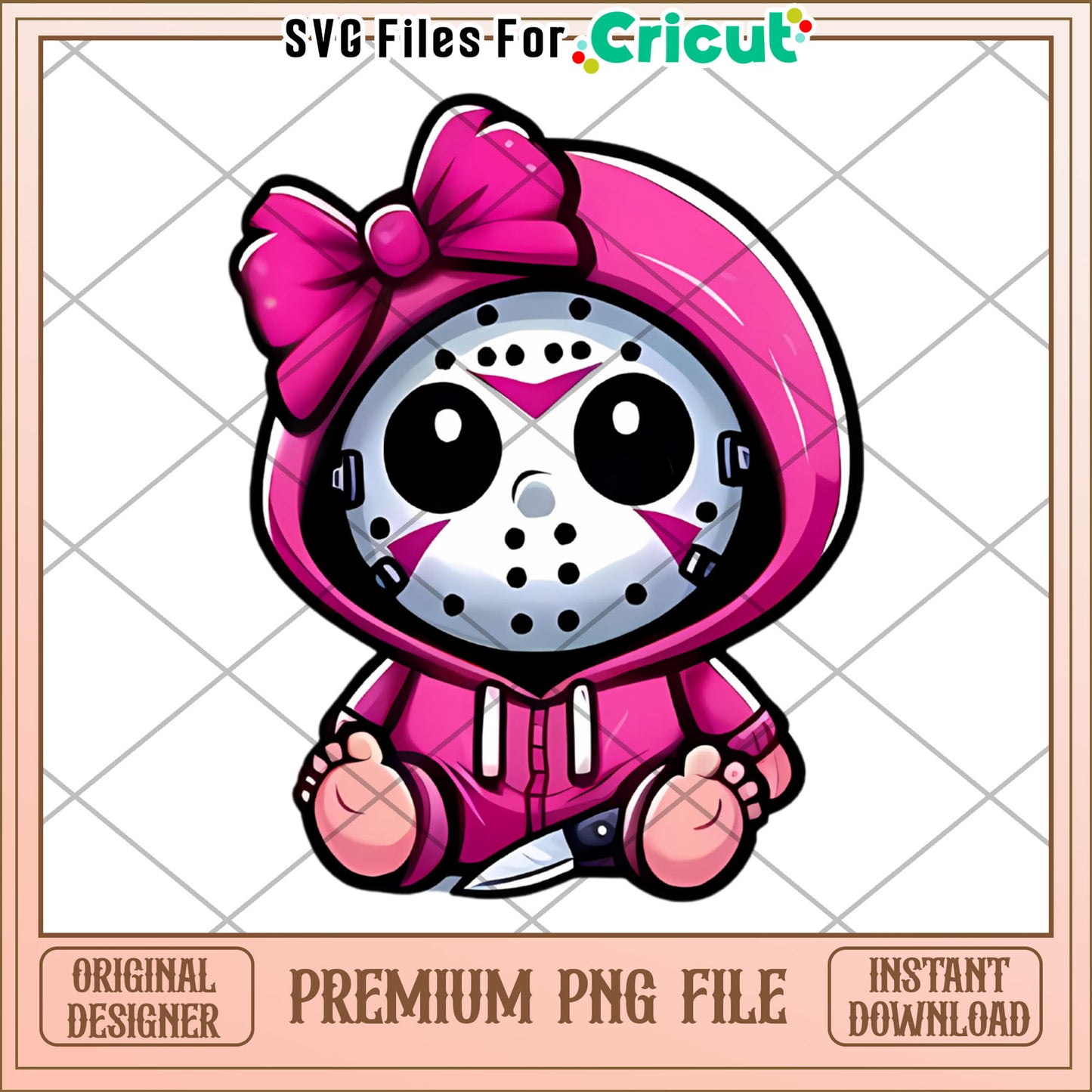 Pink jason chibi png, halloween decorations​ png, halloween ends​ png