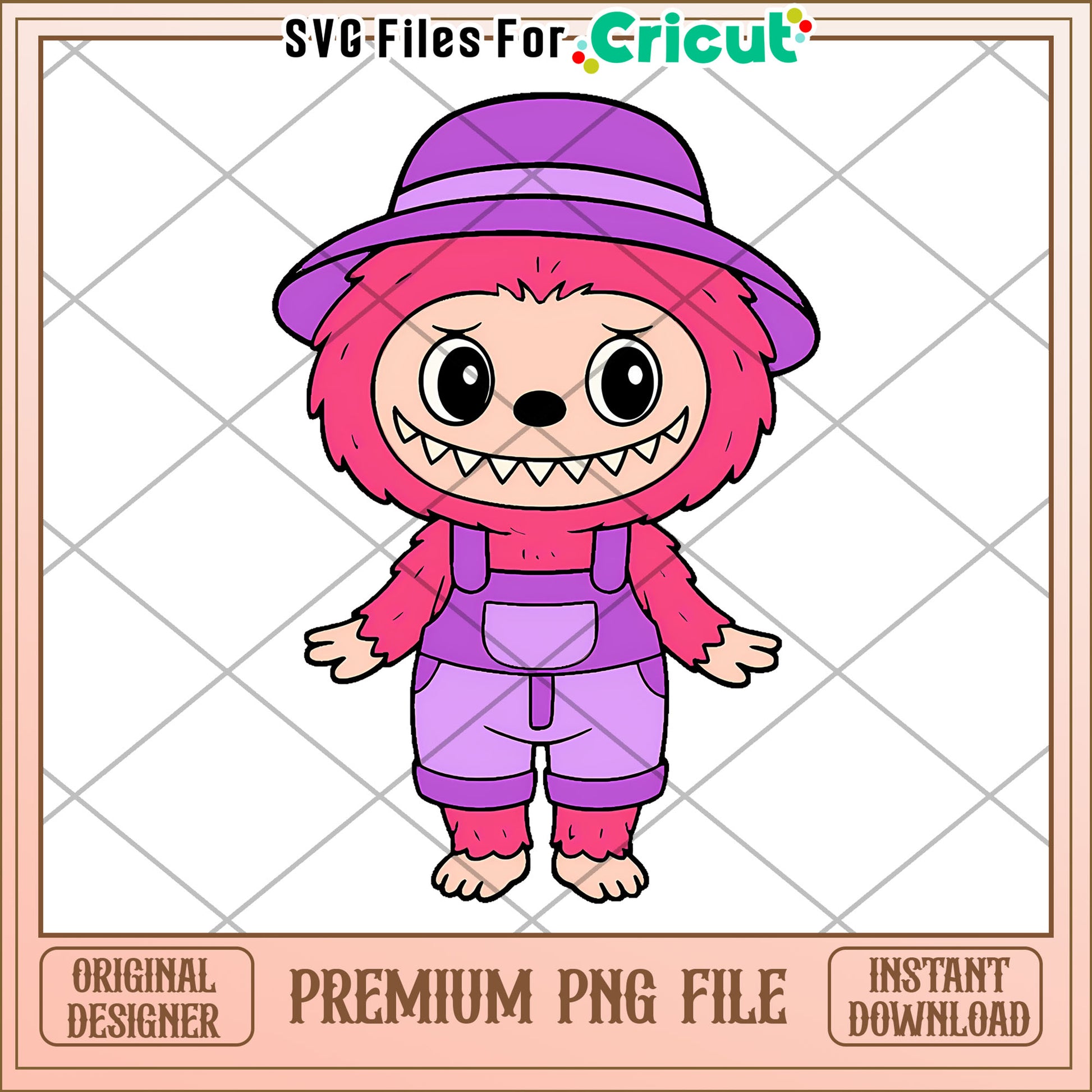 Pink labubu design png, labubu cartoon png, labubu characters​​ png