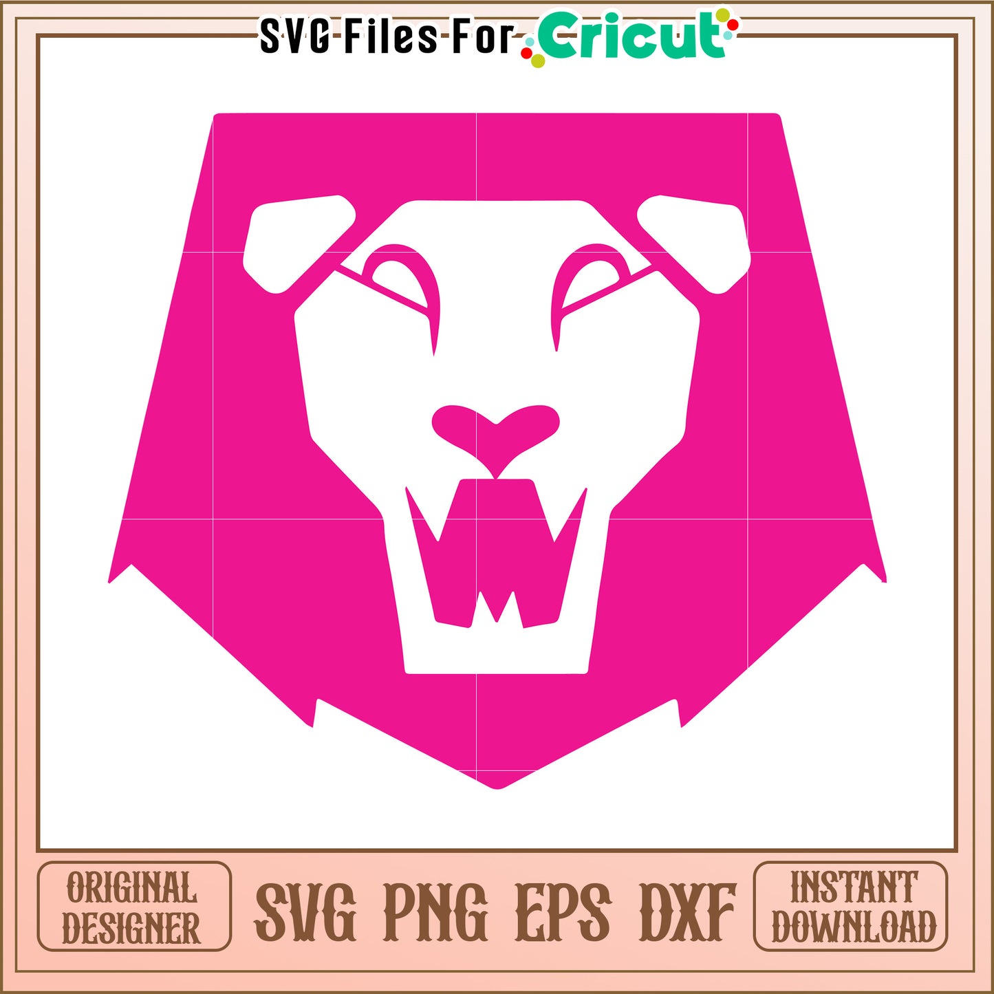 Pink lion logo svg, kpop demon hunters svg, kpop cartoon songs svg
