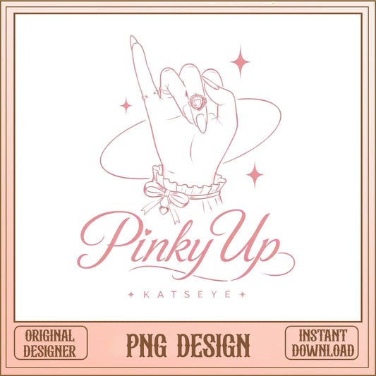Pinky Up Katseye PNG, Kpop Group Fan Art PNG, Cute Kpop PNG