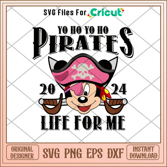 Minnie pirates life for me SVG design
