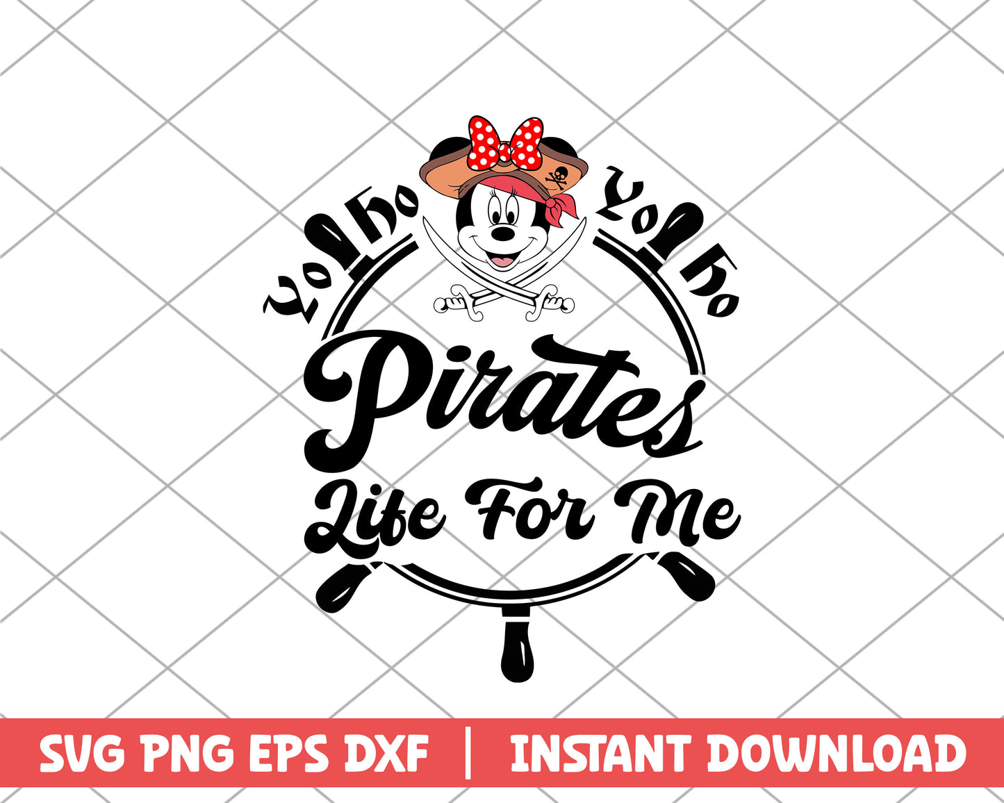 Pirates life for me minnie disney svg