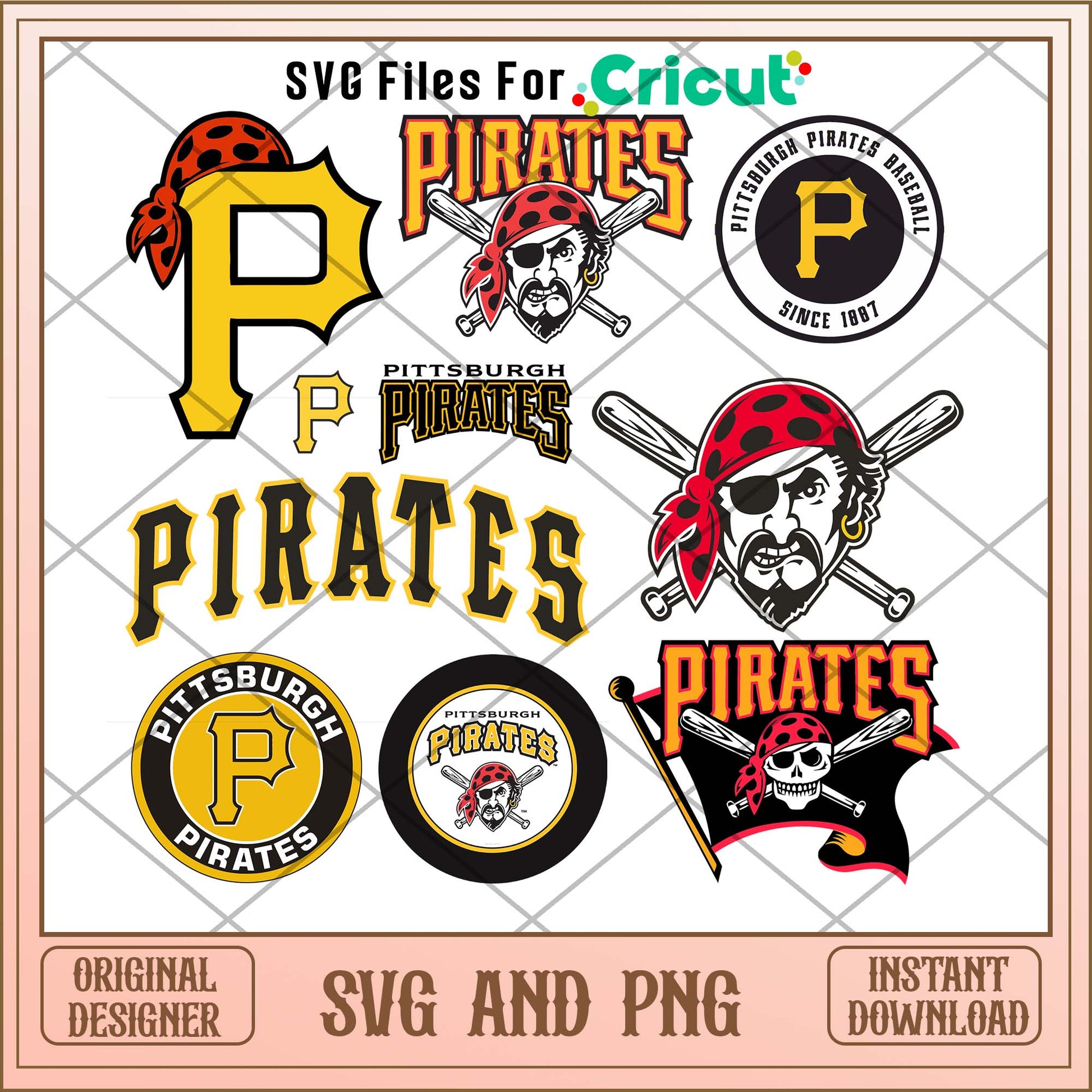 Pittsburgh Pirates svg, Pittsburgh Pirates svg bundle, MLB svg