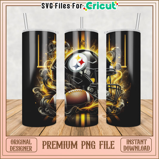 Pittsburgh Steelers Football Tumbler PNG